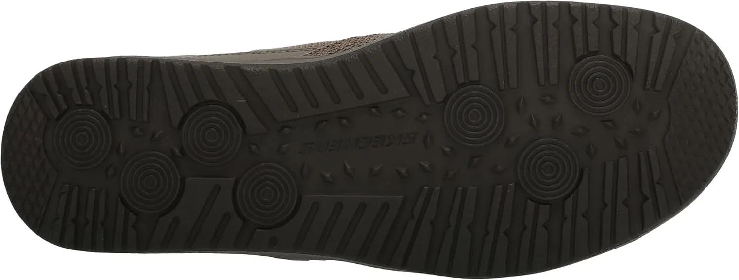 Мужские слипоны Skechers Melson Bentin 210596 с мокасиновым носком, Beige — фото 4