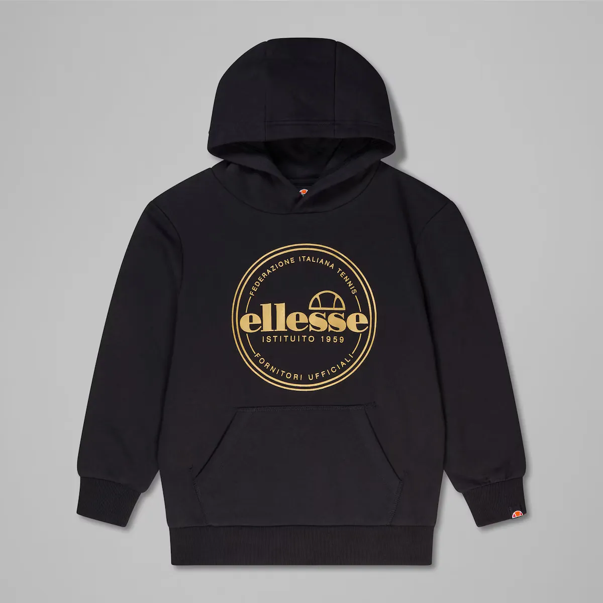 

Толстовка с капюшоном Valdarno Junior Oh ellesse для детей, черный