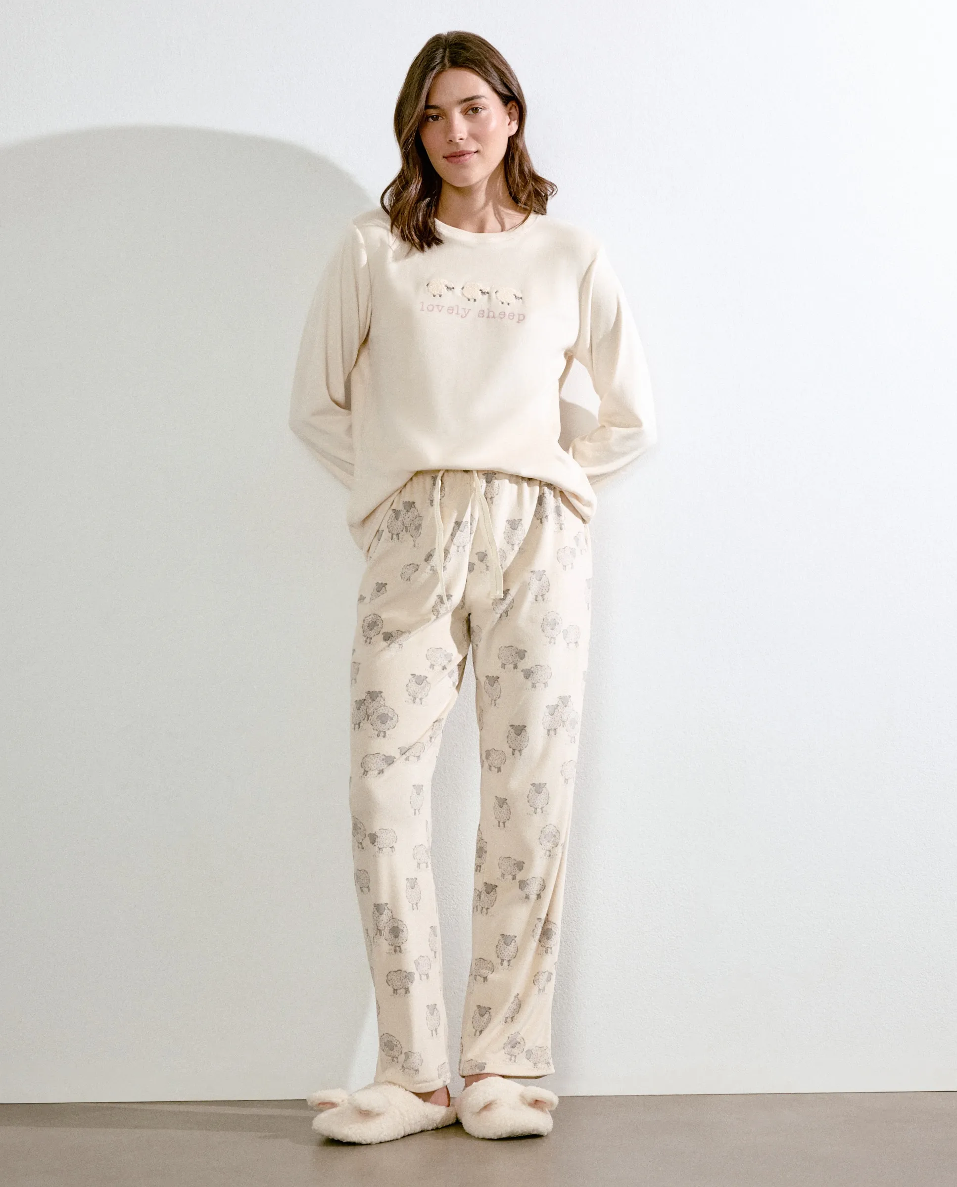 

Женские пижамные штаны с узором Énfasis, белый