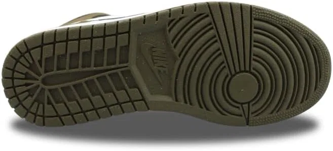 Кроссовки NIKE Air Max Plus для бега, модель 852630, мужские, белый/черный/оливковый — фото 4