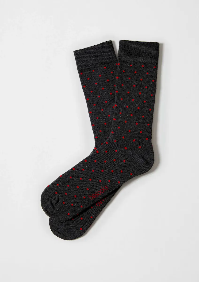 

Унисекс серые высокие носки из органического хлопка Besocks, серый