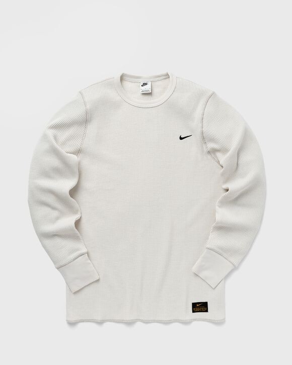 

Футболка Nike Life Long-Sleeve Heavyweight Waffle Top, цвет phantom/lt iron ore/black