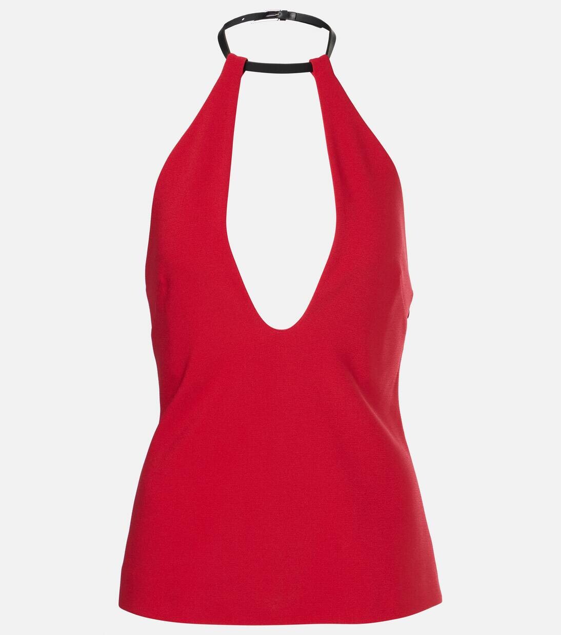 

Топ с халтернеем The Attico, цвет vibrant red