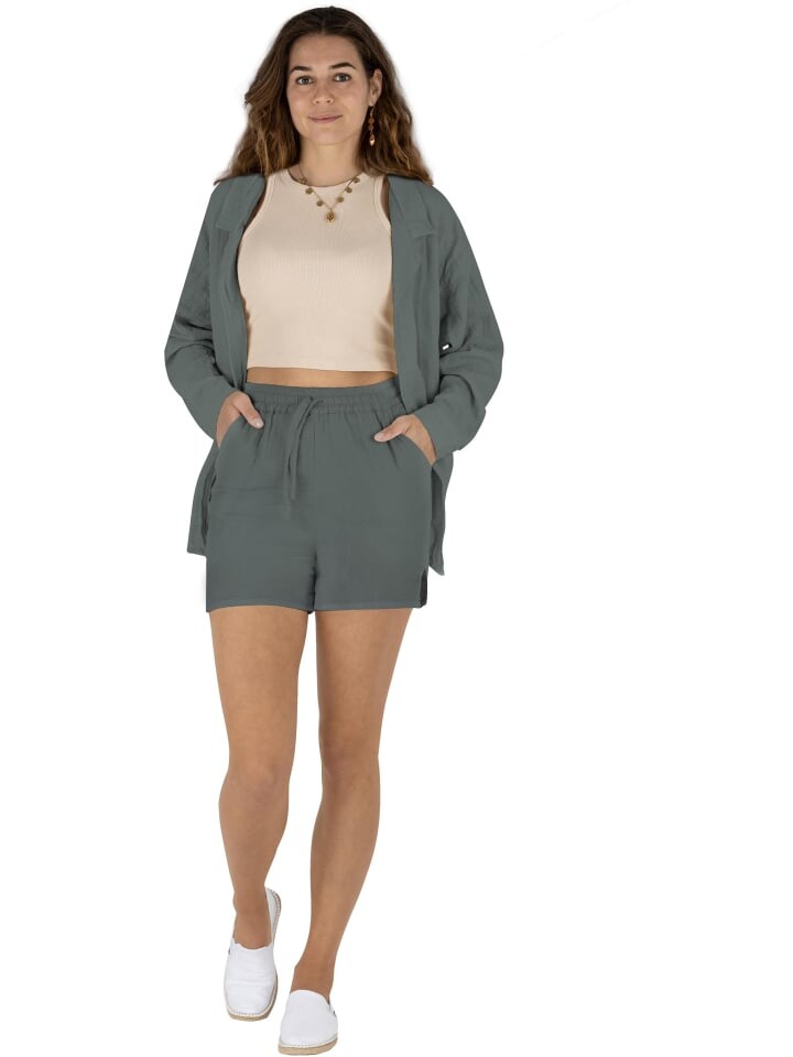 

Длинное платье Janice Damen Musselin Hemdbluse, антрацит