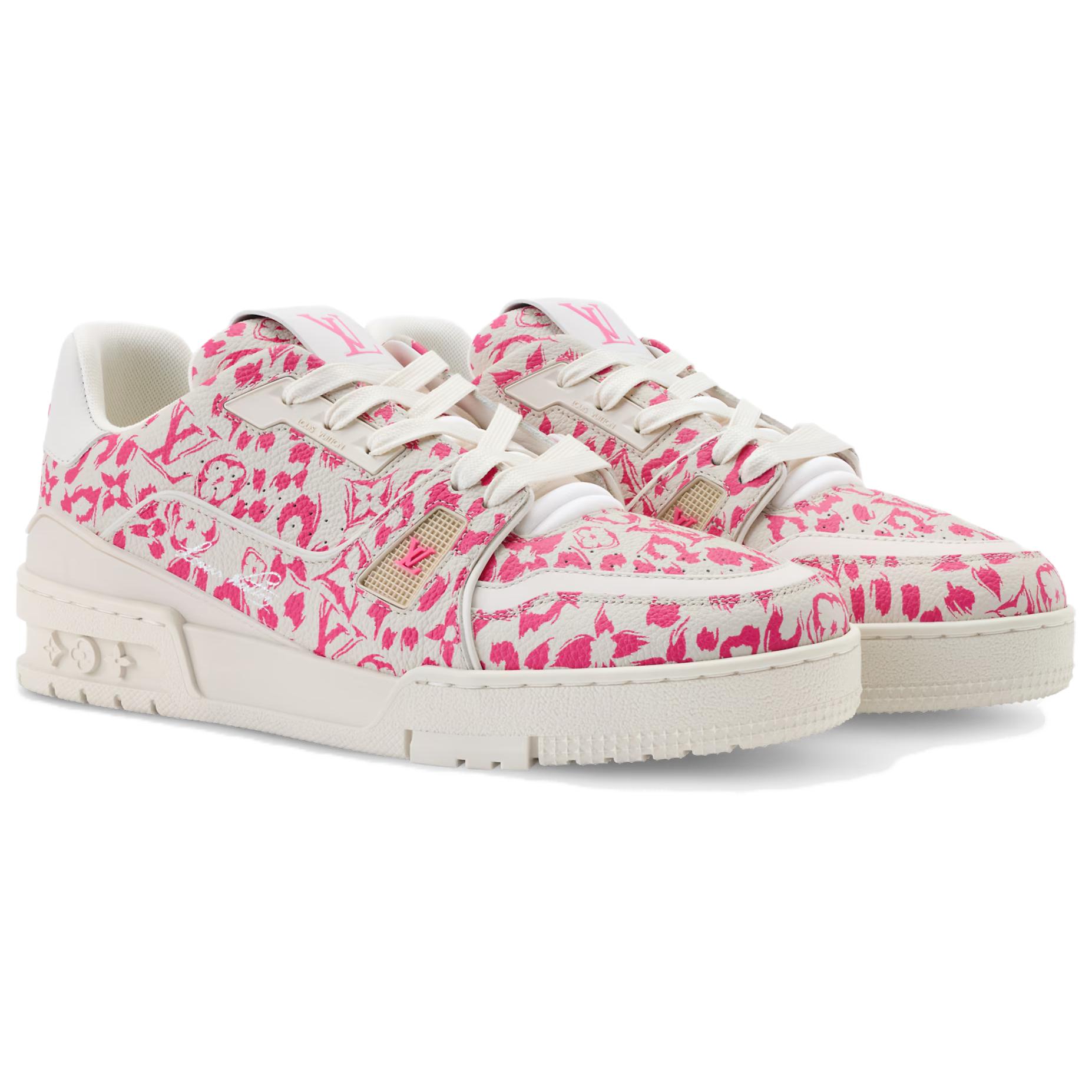 LOUIS VUITTON Кроссовки низкие Trainer для скейтбординга женские Pink — фото 4