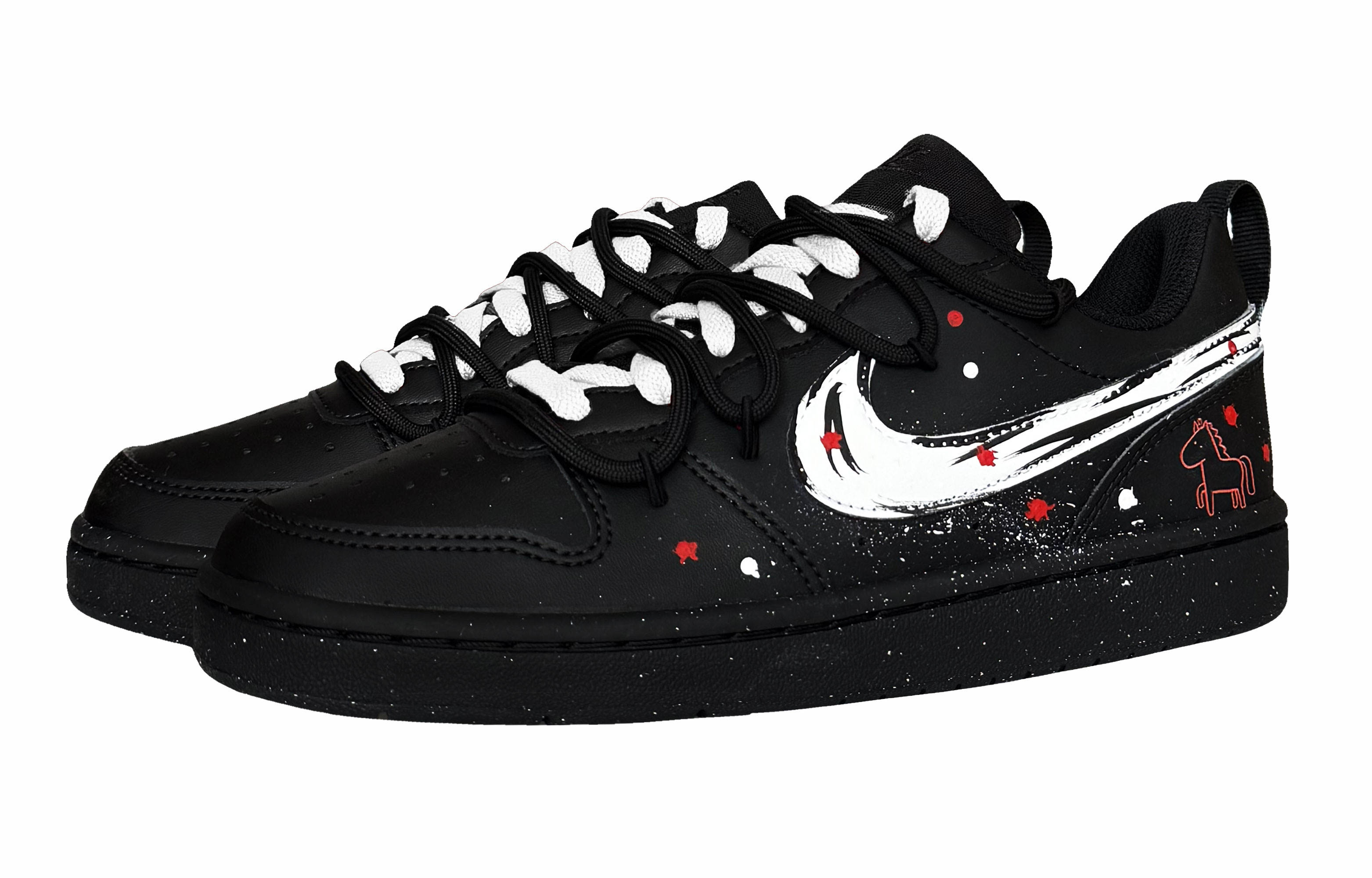 Nike Court Borough Sky Horse Soars Slip Resistant Low top Кроссовки для скейтбординга для детей и подростков Белый — фото 4