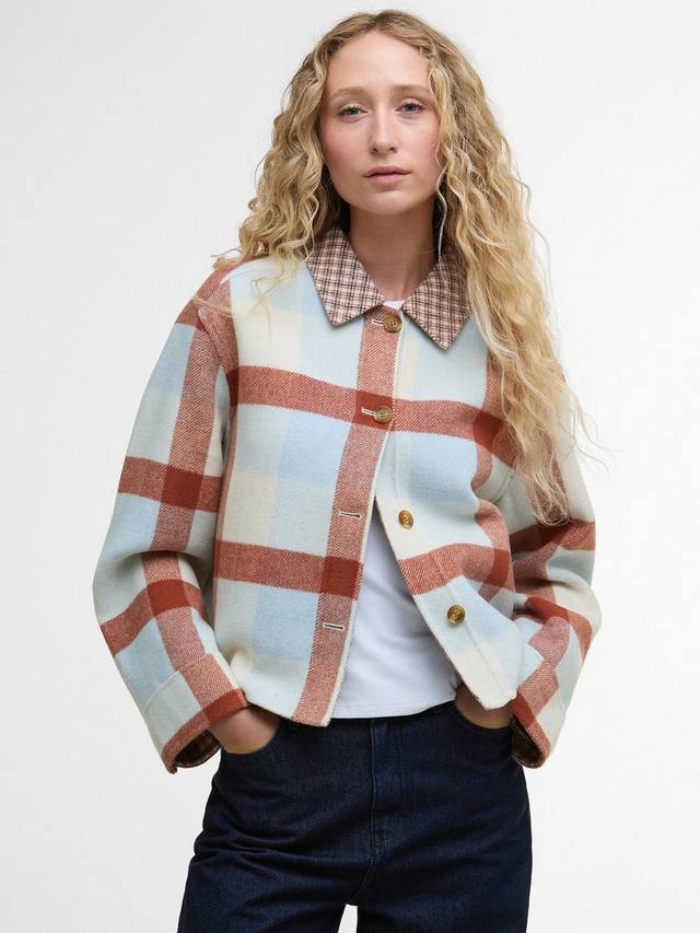 

Robyn контрастная укороченная куртка из смесовой шерсти Barbour