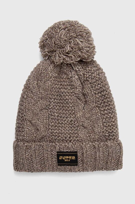 

Шапка из смесовой шерсти Superdry, бежевый