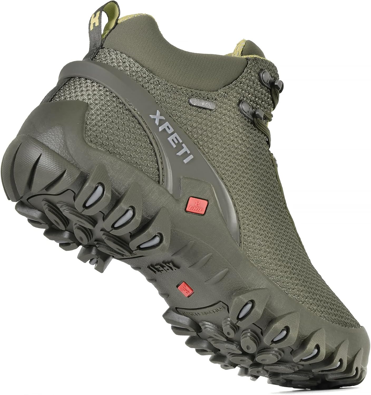 Мужские походные ботинки XPETI TERRA Mid, Olive — фото 3