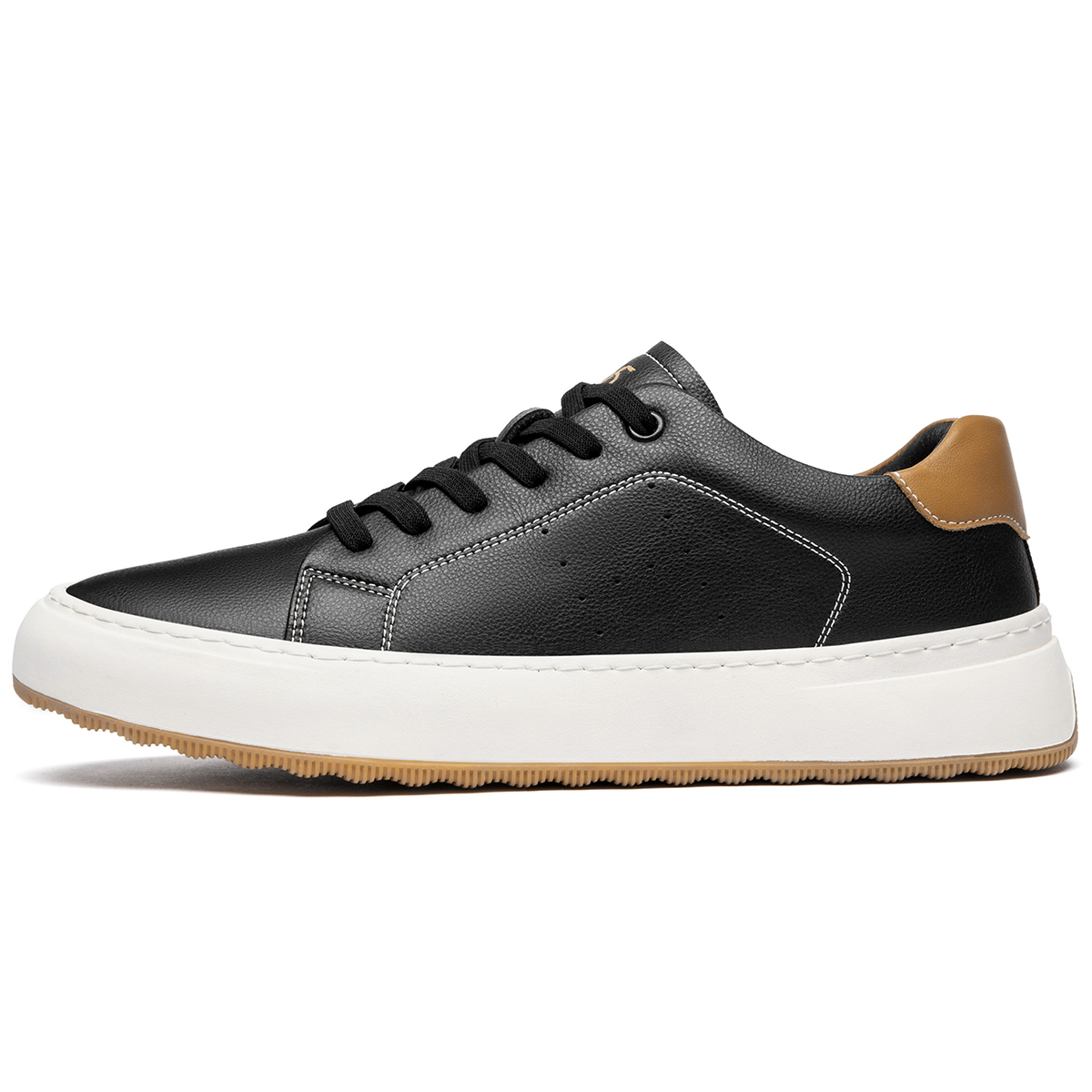 

15 MINS Мужские бело-черные кеды, цвет Black