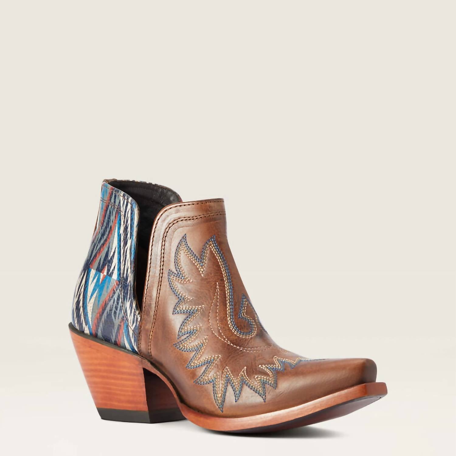 Женские ботинки Ariat Dixon Chimayo ковбойские на каблуке, мультиколор