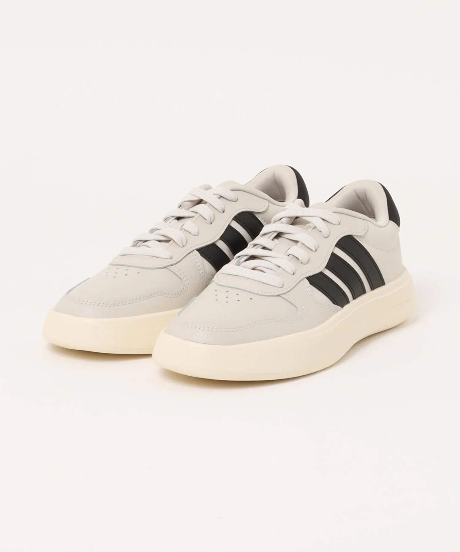 Мужские кроссовки из натуральной кожи Litecourt U adidas JS3872 бежевые