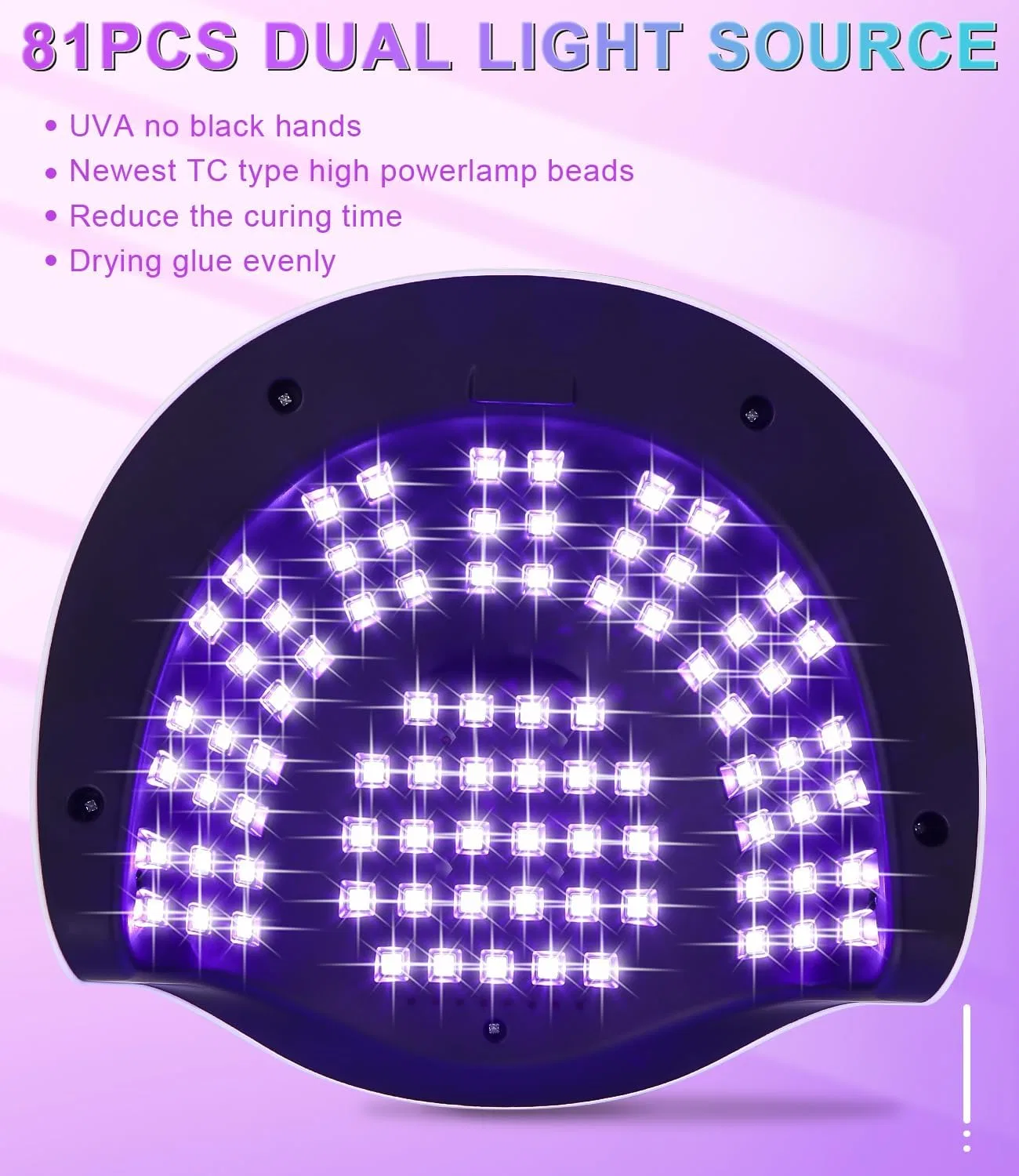 Профессиональная УФ LED-лампа для сушки ногтей 380 Вт от JOFLVA Joflva — фото 4