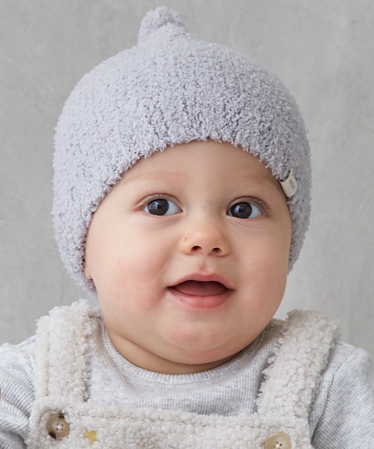 Заострённый зефирный бини Petit Main, Light Gray