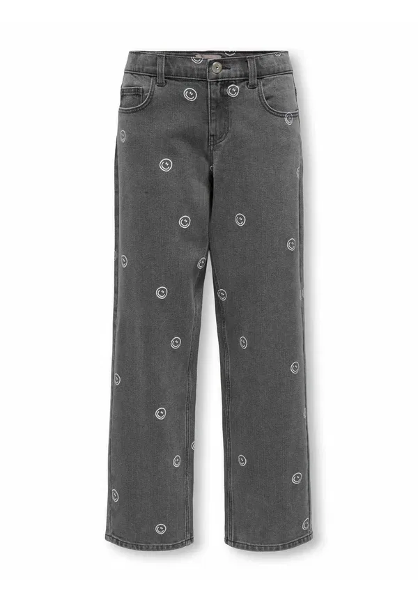 Джинсы прямого кроя Only Girls, light grey denim, светло-серый деним