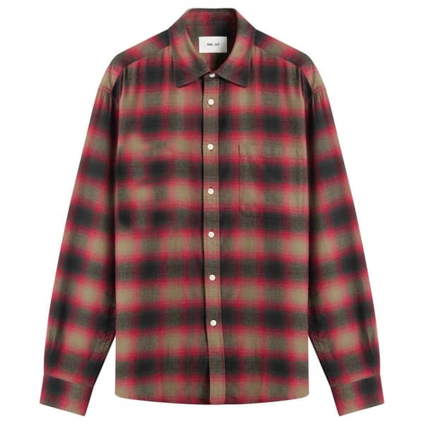 

Клетчатая фланелевая рубашка Deon Nn07, красный check