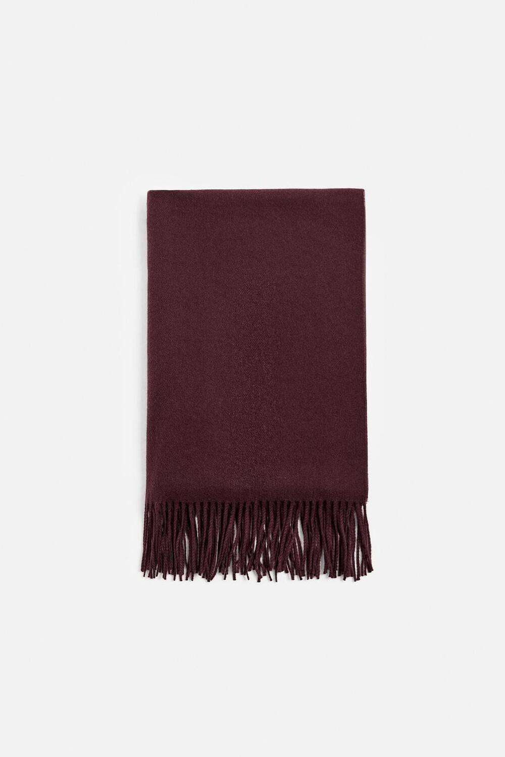 

Шарф с бахромой ZARA, бордо