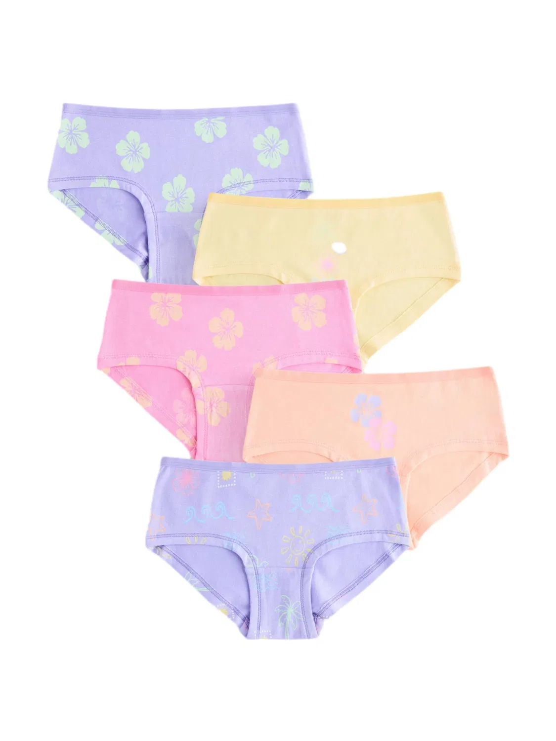 Трусы Next, Pastel Yellow/Lavender/Pastel Orange/Light Pink