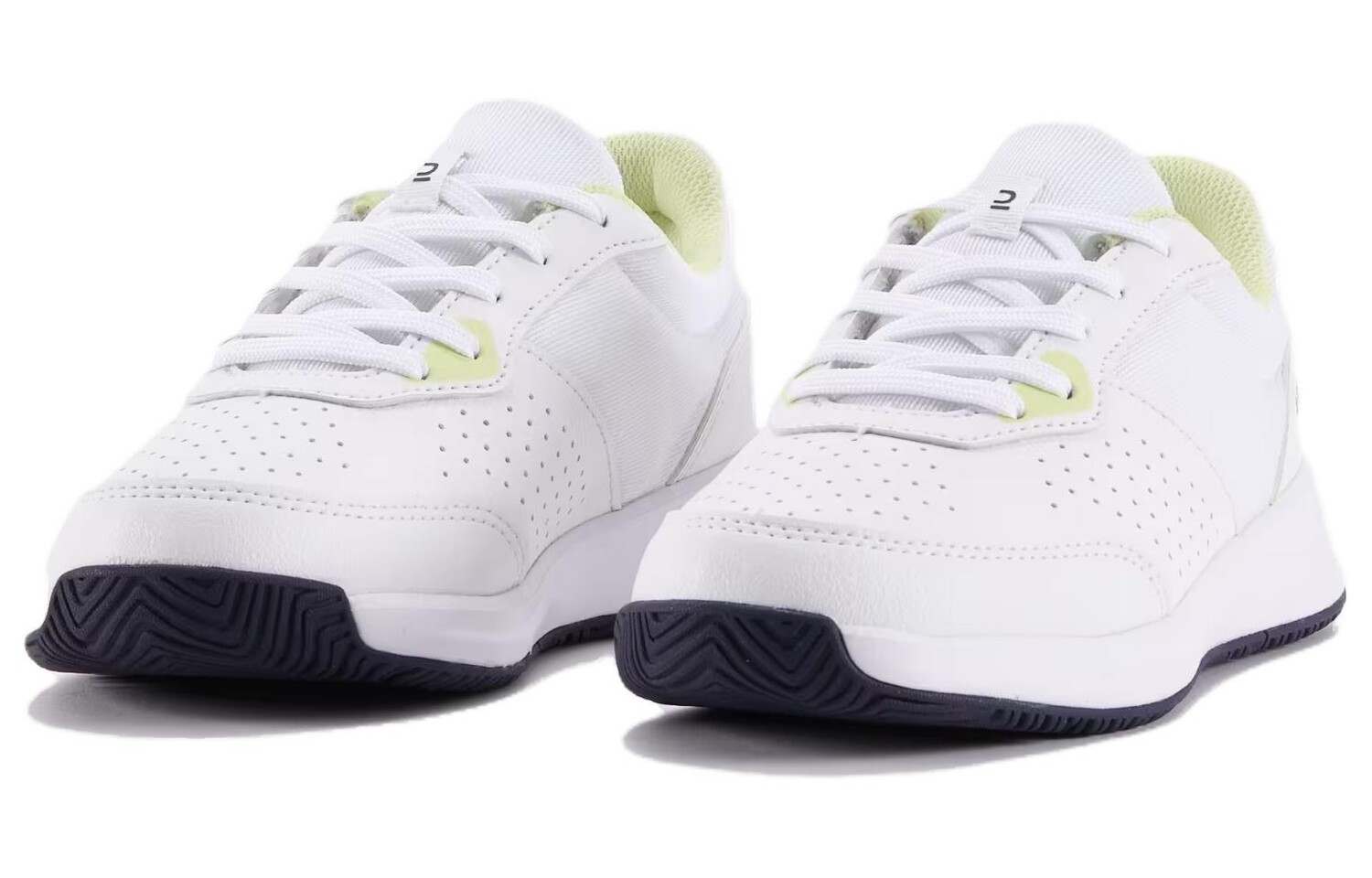 Кроссовки DECATHLON Tennis Shoes Unisex Low-top White/Yellow, белый/желтый — фото 3