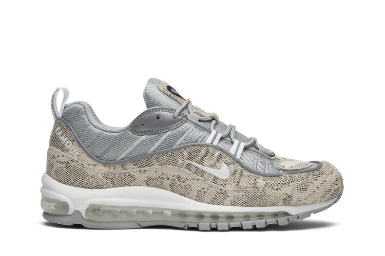 

Кроссовки Nike Supreme x Air Max 98 'Snakeskin', загар, Серый, Кроссовки Nike Supreme x Air Max 98 'Snakeskin', загар