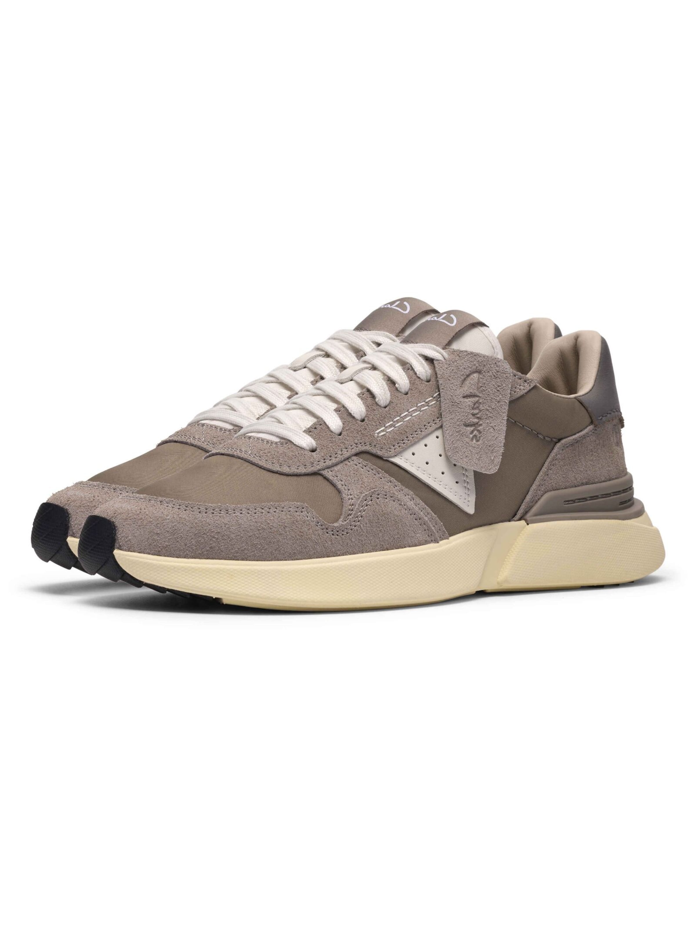 CLARKS Кроссовки 'CraftWick' в цвете Taupe, Muddy, Dark Grey — фото 3