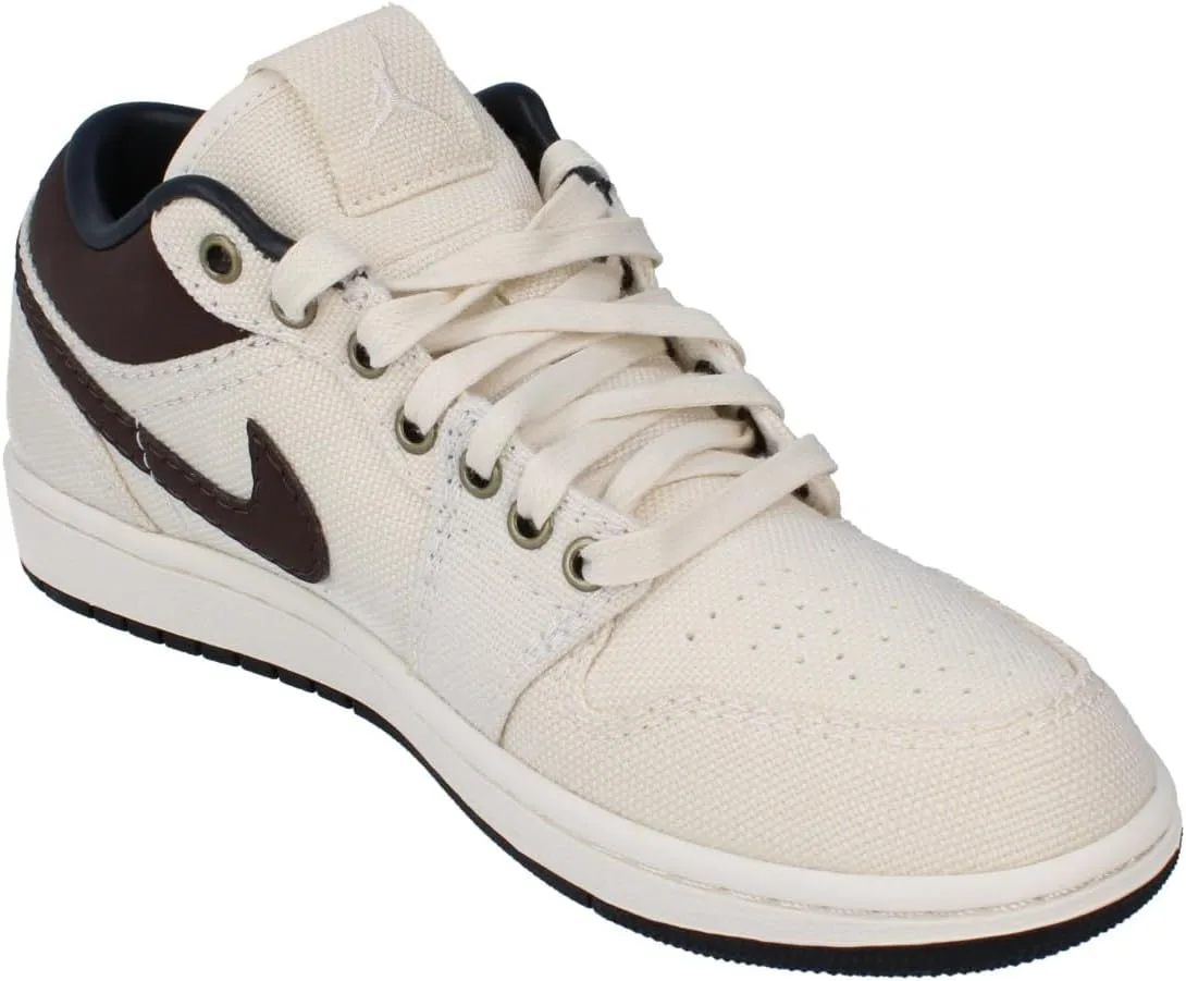 Мужские кроссовки Air Jordan 1 Low Premium Nike, коричневый/темно-коричневый/слоновая кость — фото 4