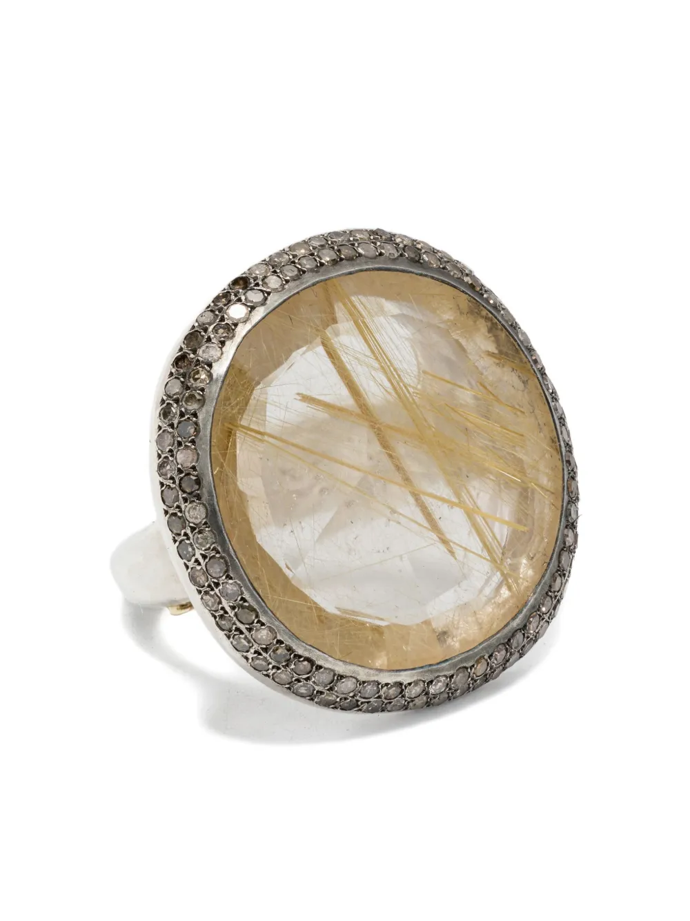 

Серебряное кольцо с бриллиантами и кварцем Rosa Maria, серебряный