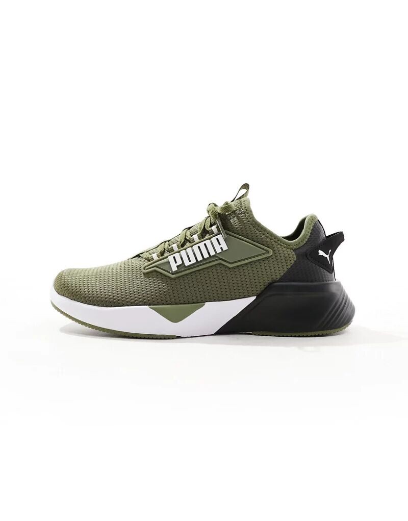 Кроссовки цвета хаки PUMA Training Retaliate 2 — фото 2