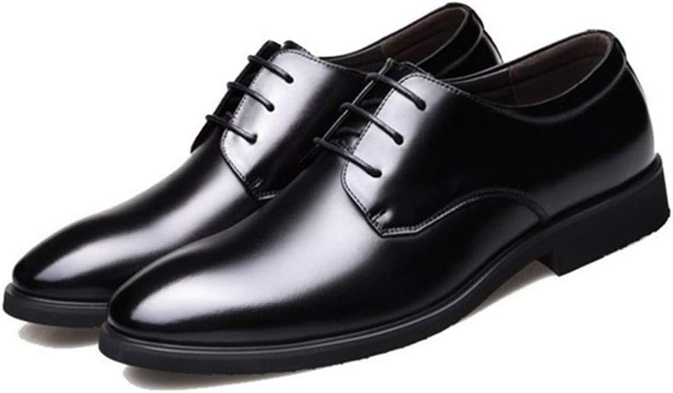 

Мужские классические туфли с шнуровкой, круглым носком, кожаные дерби с эффектом старения, низкие, противоскользящие, для выпускного Zuzala, черный