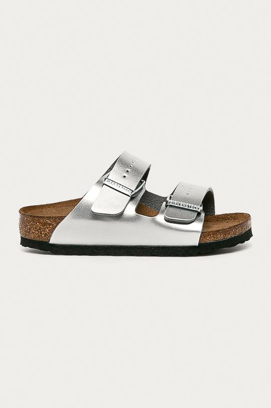 

Детские тапочки Аризона Birkenstock, серебро