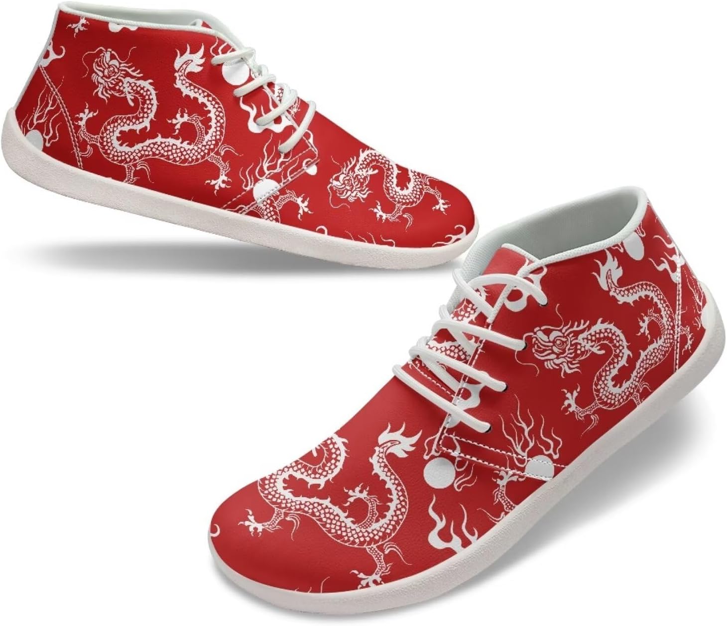 

Кроссовки для мужчин с широкой носочной частью, повседневные прогулочные туфли, нулевая подошва, кроссовки для бега по пересеченной местности, нескользящие низкие спортивные кроссовки, размеры США 5-14 Qoiuvncy, красный