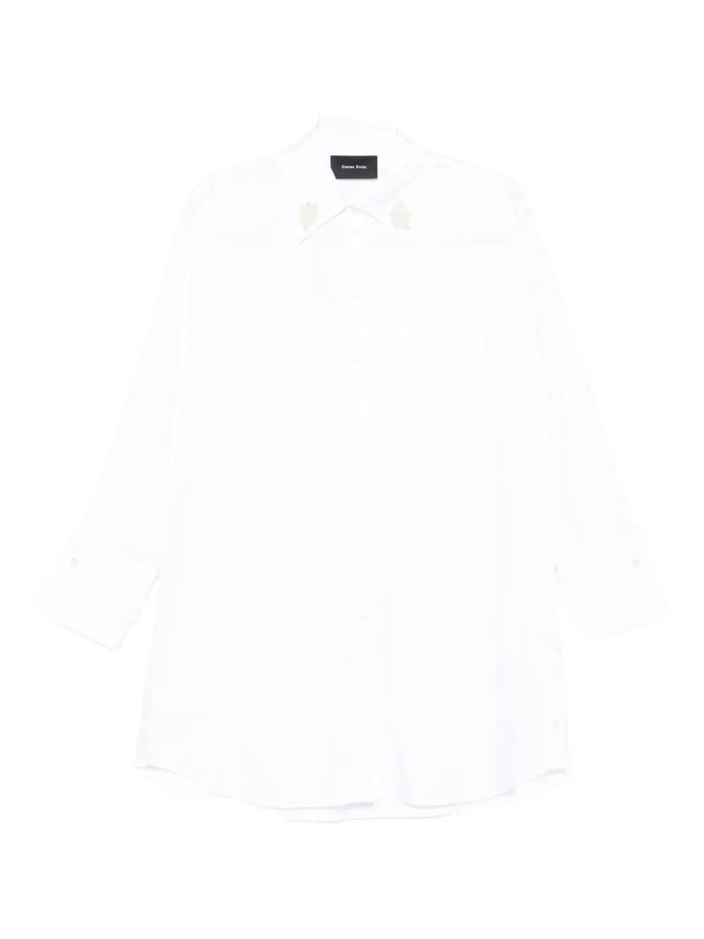 

Хлопковая рубашка Simone Rocha, белый