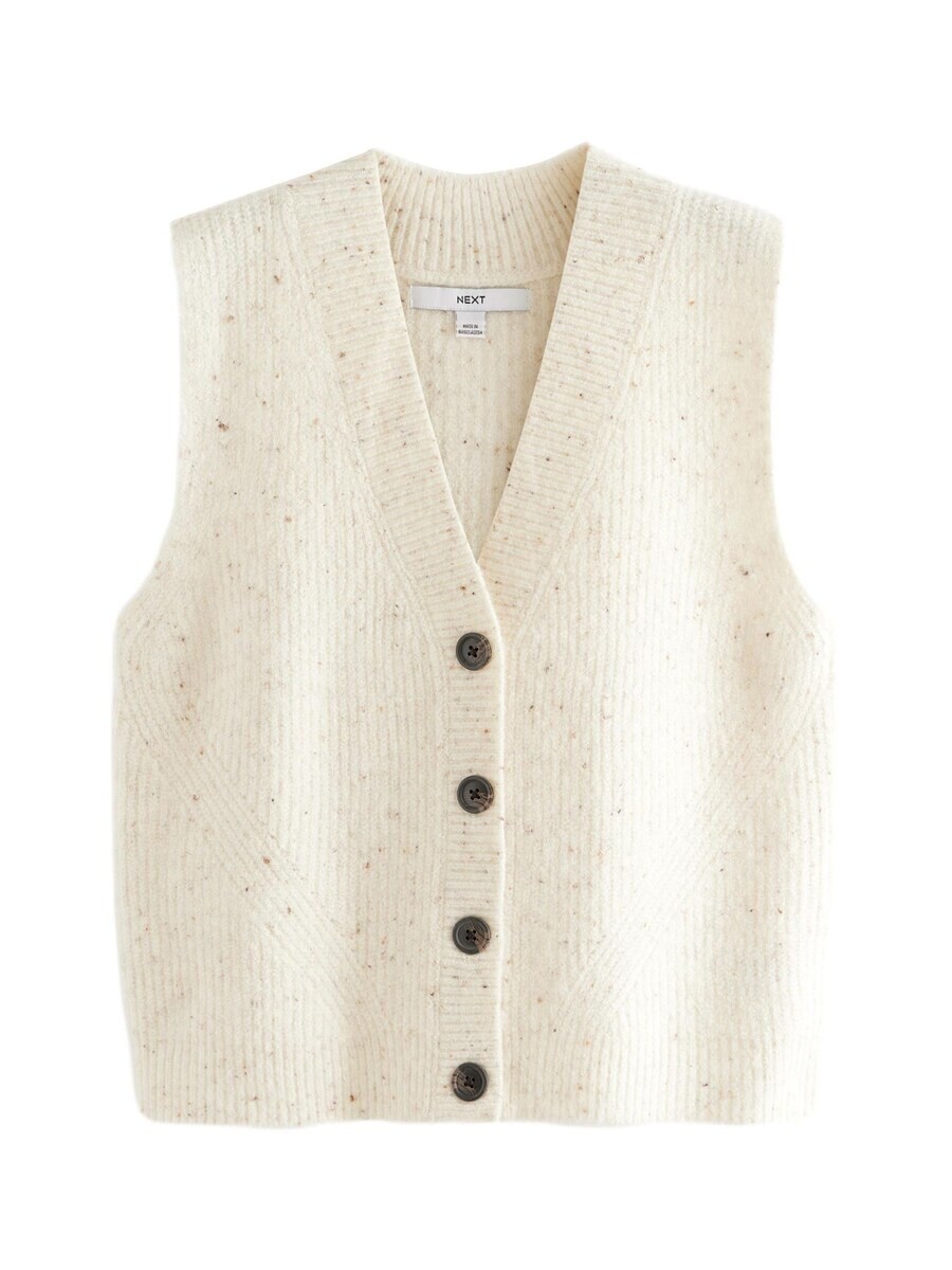 

Вязаный кардиган Next Knitted Vest, белый