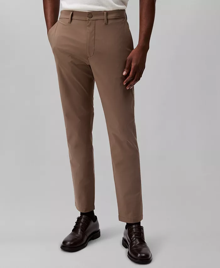 

Мужские узкие брюки со стретчем и устойчивые к сминанию Tech Pants Calvin Klein, синий