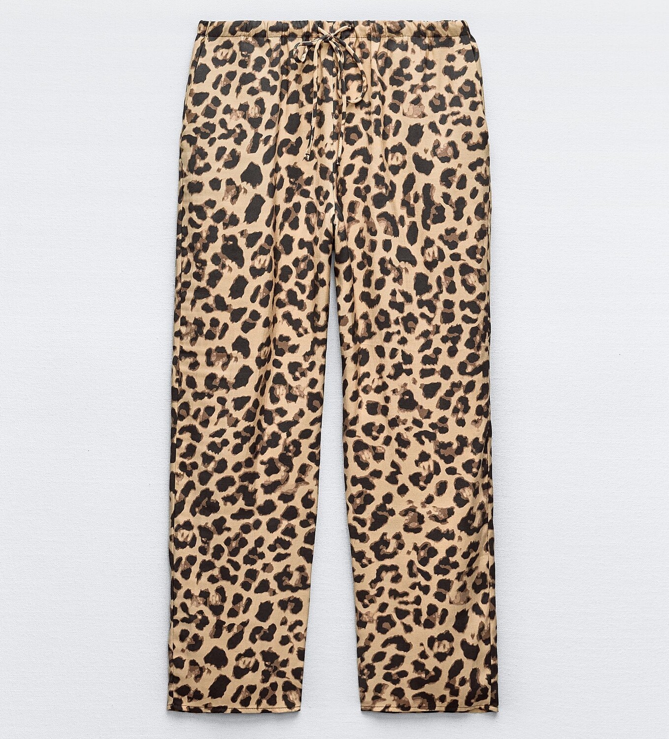 

Брюки Zara Animal Print, коричневый