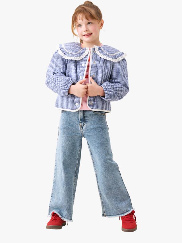 Детская куртка с кружевным воротником Angel & Rocket, Blue — фото 4