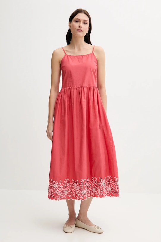 

Хлопковое платье United Colors Of Benetton, розовый