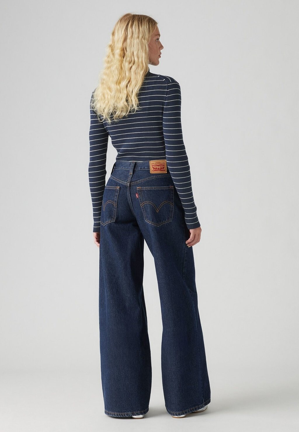 Мешковатые джинсы 94 BAGGY WIDE LEG Levi's, темно-синий — фото 3