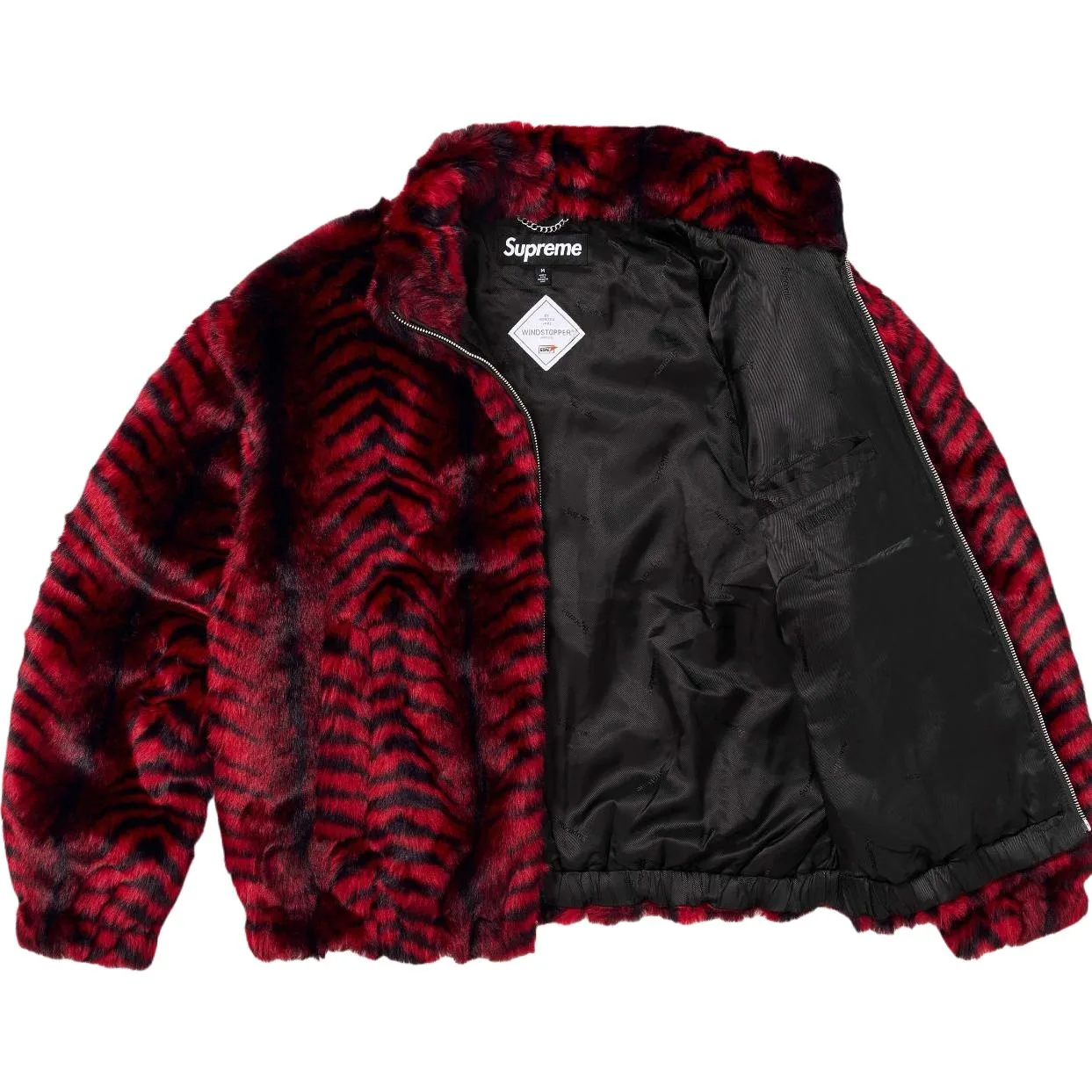 Куртка-бомбер из искусственного меха с бархатистой текстурой unisex Supreme, Tan — фото 4