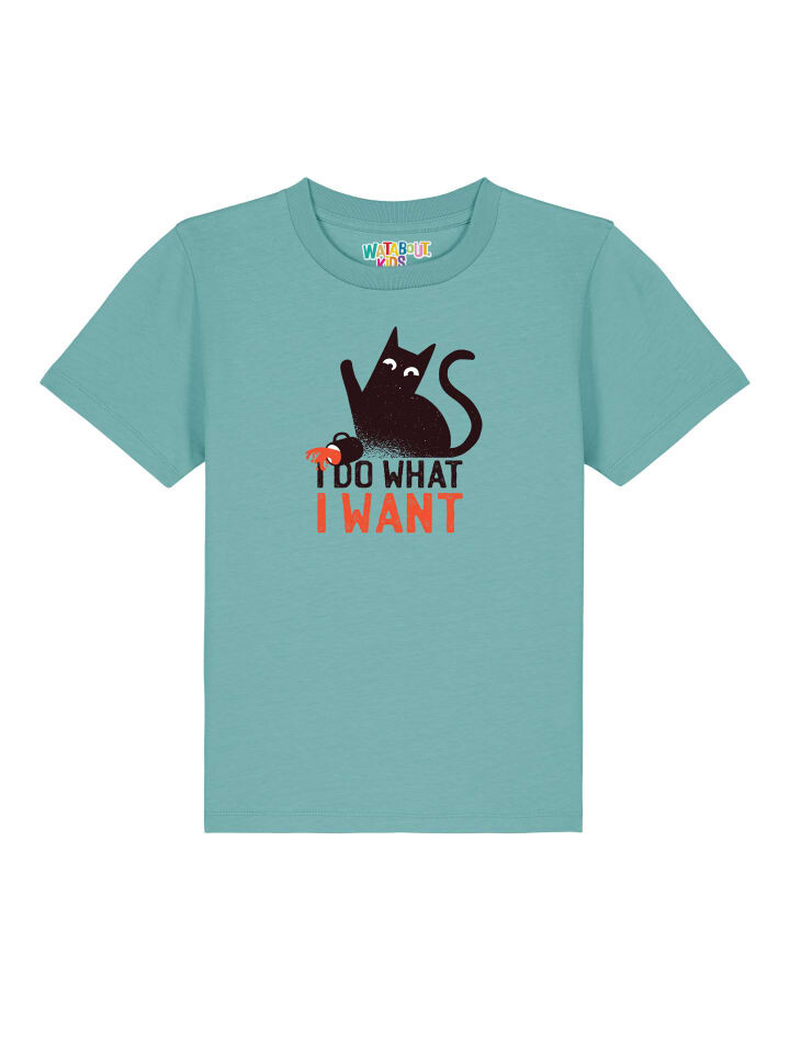 

Футболка wat Apparel, цвет teal monstera