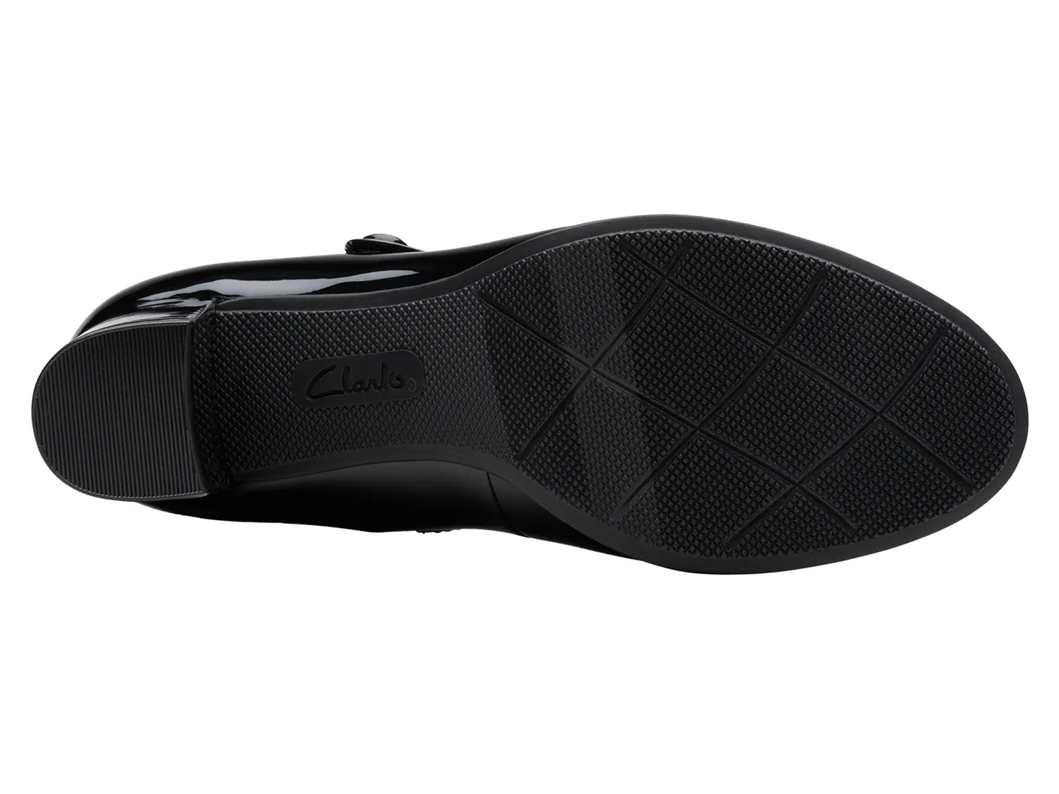 Туфли Clarks Bayla Lily Mary Jane Pump, Black Patent Synthetic — фото 4