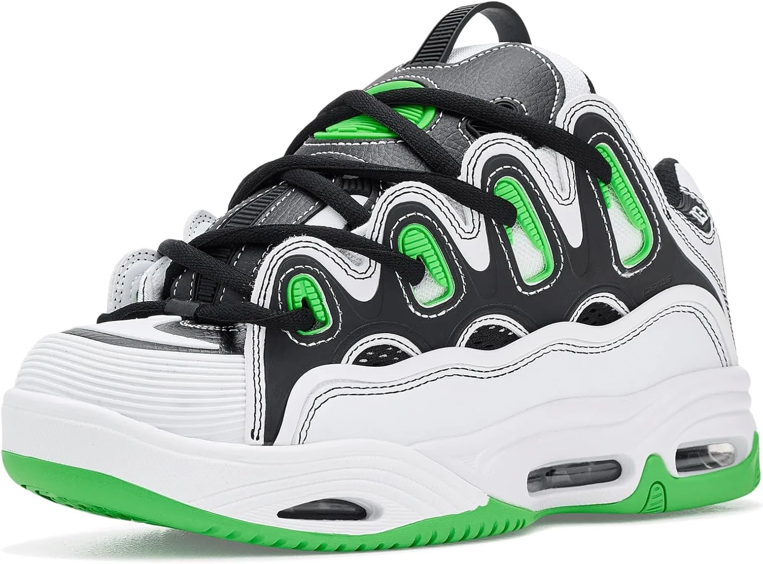 Кроссовки для скейтбординга Osiris D3 2001, цвет White/Black/Green