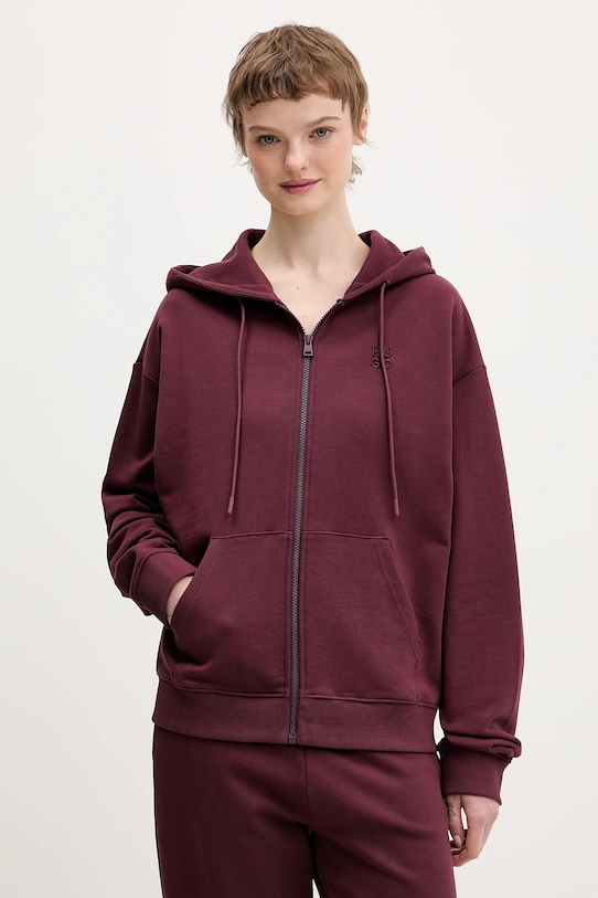 

Хлопковая толстовка dalfine HUGO, бордовый