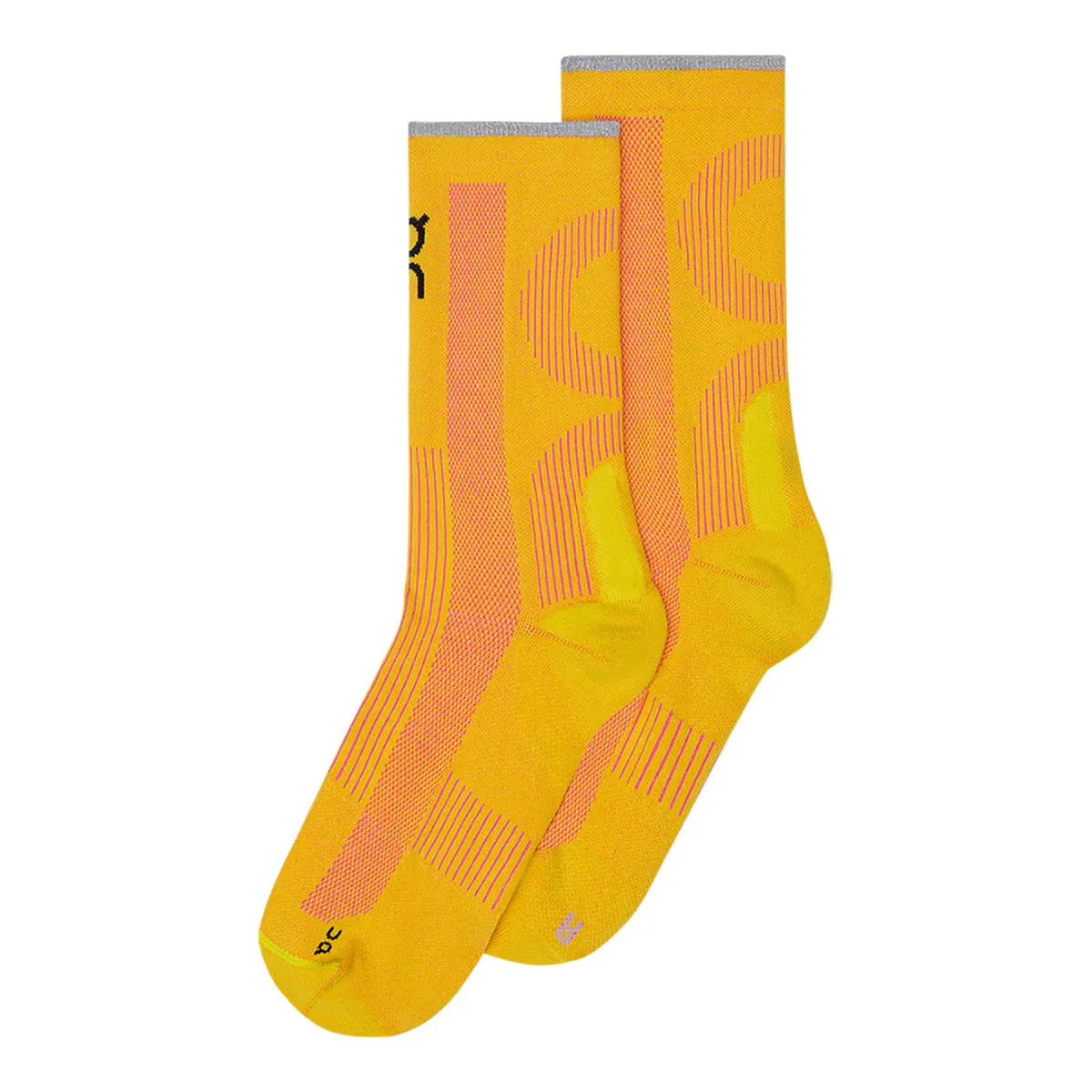 

Elite Run Sock High On Носки для бега унисекс, желтый