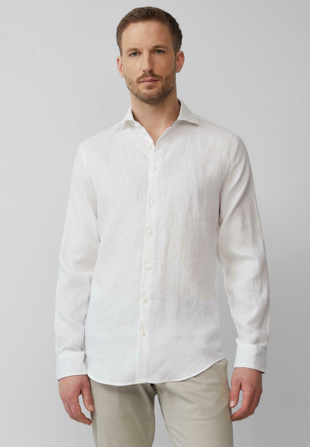 

Рубашка TAILORED FIT LANGARM s.Oliver BLACK LABEL, белый