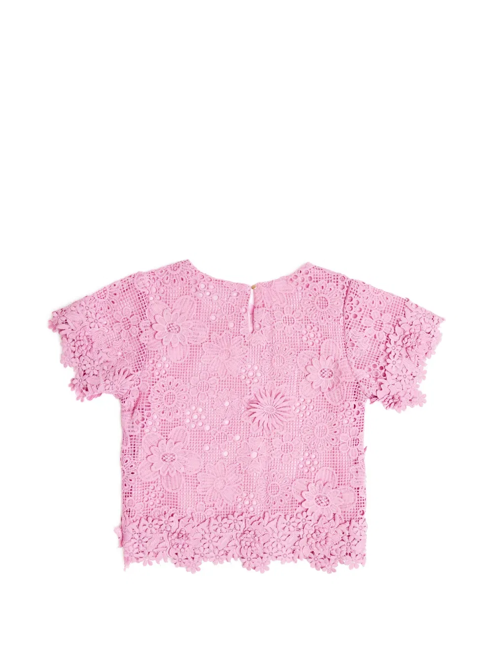 Топ с цветочным кружевом Bcbg Kids, розовый — фото 2