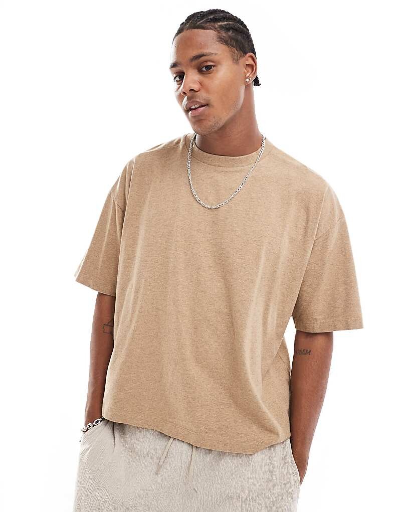 

Оранжевая свободная футболка свободного кроя с терра-красителем ASOS DESIGN