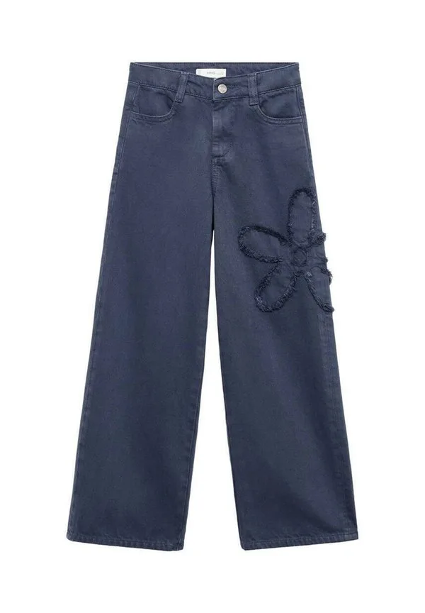 Детские расклешенные джинсы Mango Kids, Blue — фото 2