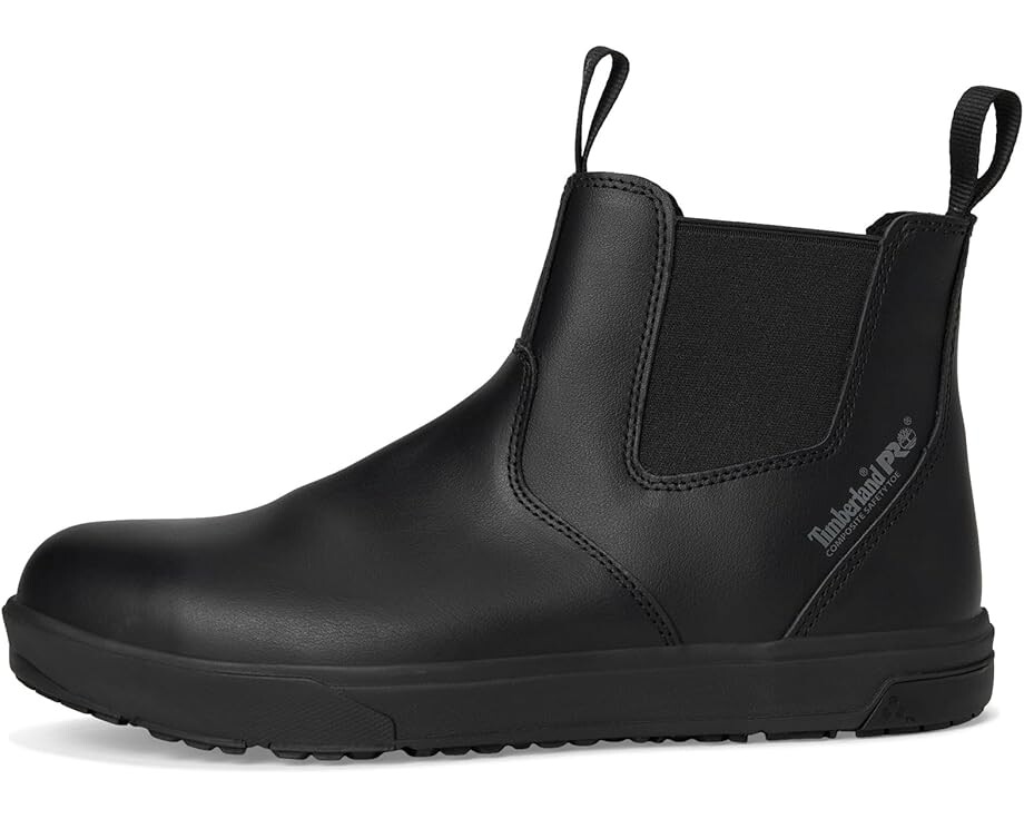 Ботинки челси Timberland PRO Berkley кожаные с защитным носком, черный — фото 4