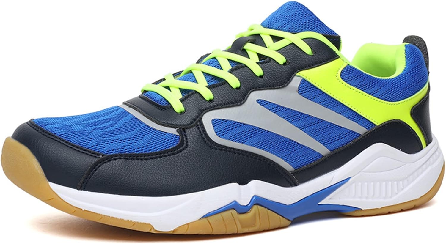 

Мужские теннисные и ракеточные кроссовки, женские модные кроссовки, дышащие спортивные обувь для тренировок в помещении, подходят для гандбола, пиклбола, бадминтона, флорбола, сквоша (Цвет: синий женский / 5,5 мужской) Airful